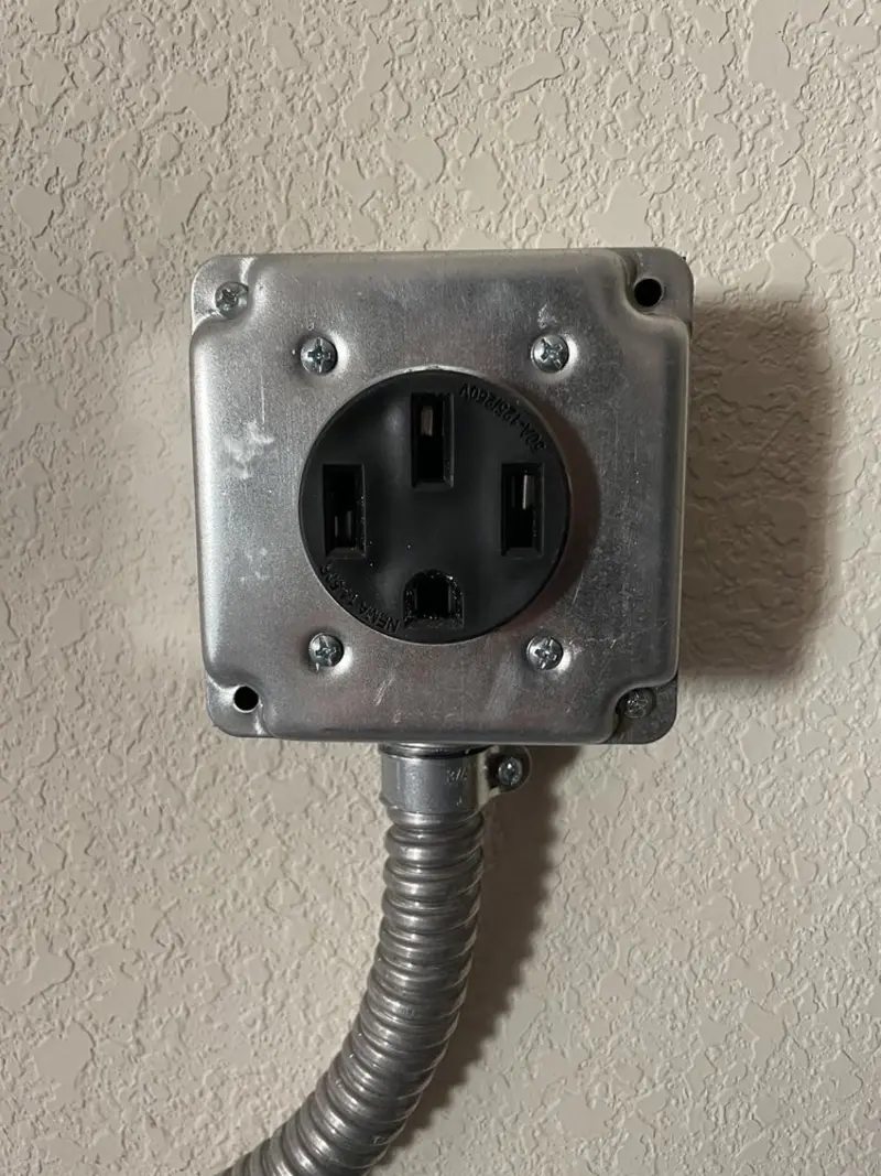 NEMA 14-50 outlet installed for Electrical Panel Upgrade in Deming